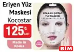 KOCOSTAR ERİYEN YÜZ MASKESİ fiyat ve kampanya bilgisi